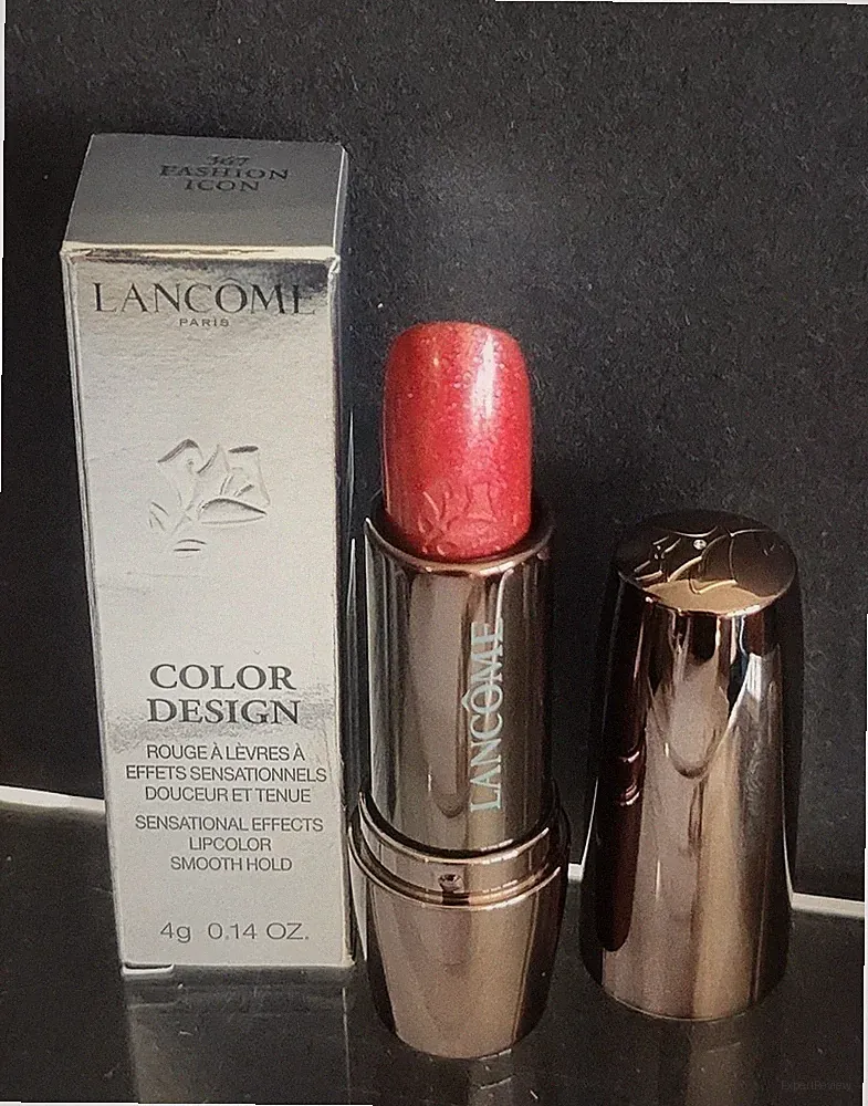 LANCOME Color Design LIPSTICK 367 FASHION ICON Metallic FULL SIZE 0.14oz NEW BOX