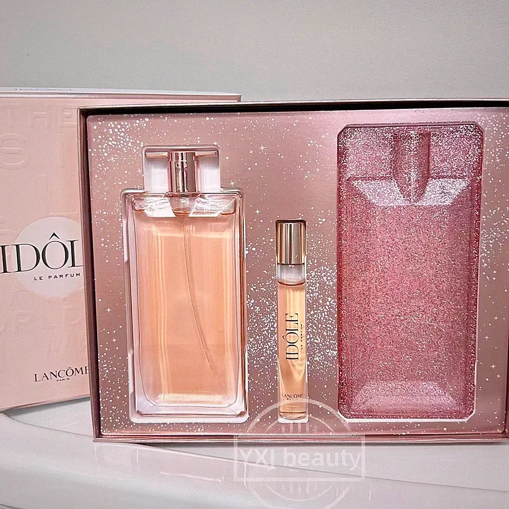 New Boxed 3PC Lancome Idole Le Parfum Spray, Rollerball, with Case (75 ml+10 ml)
